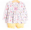 Sunny Blooms Bloomer Set, Yellow