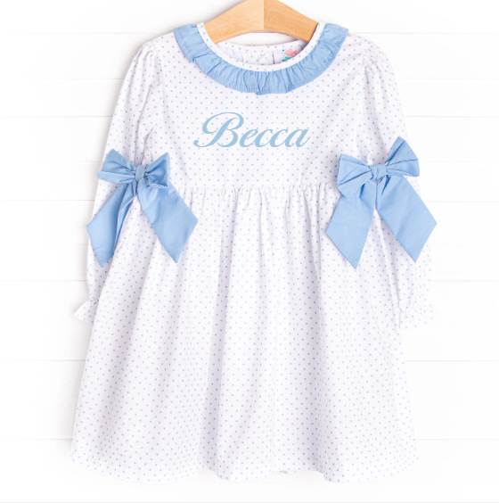 Becca Blue Dot Dress, Blue