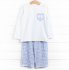 Benji Pant Set, Blue Check