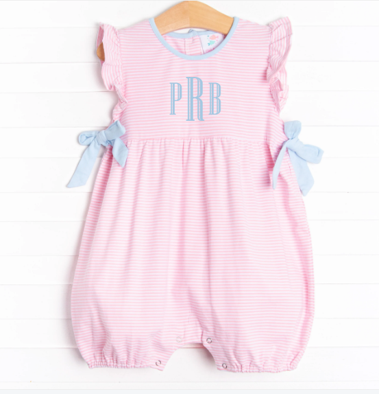 Pinky Promise Bubble Romper, Pink