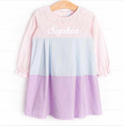 Color Block Cutie Dress, Pink