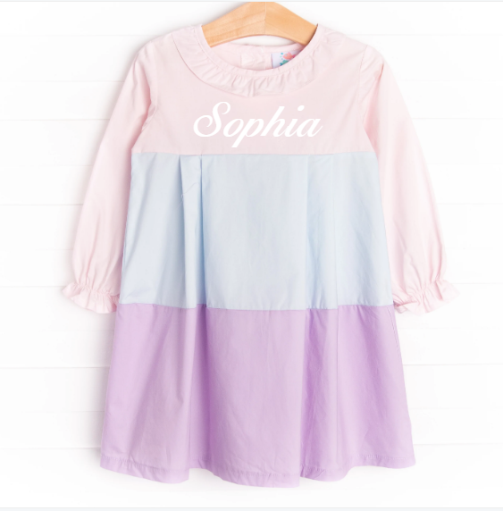 Color Block Cutie Dress, Pink