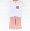 Charles Pant Set, Orange Stripe