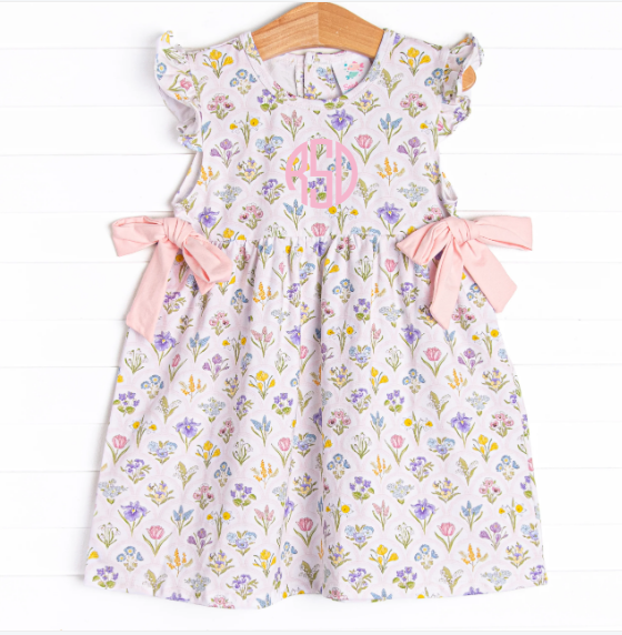 Vintage Vines Dress, Pink
