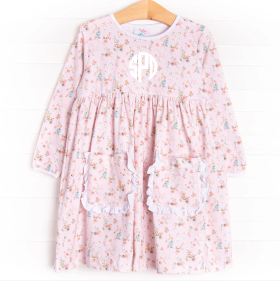 Ditsy Daisy Dress, Pink