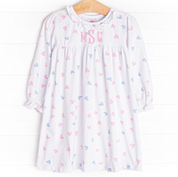 Handful of Hearts Dress, White