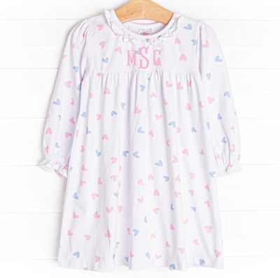 Handful of Hearts Dress, White