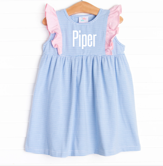 Piper Dress, Blue