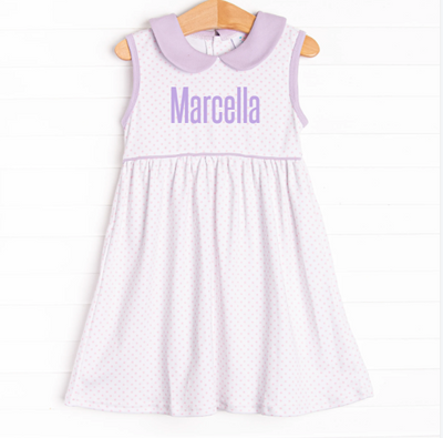 Marcella Pima Dress, Purple
