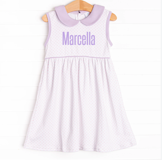 Marcella Pima Dress, Purple