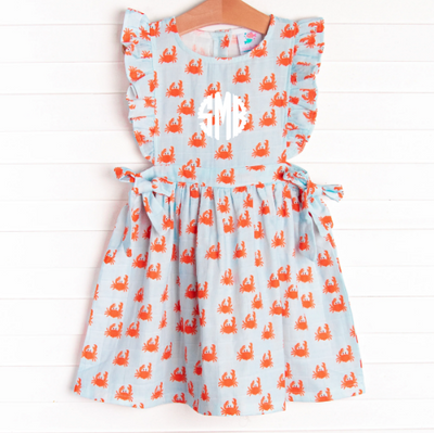 Crab Island Muslin Dress, Red