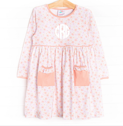 Daisy Fields Dress, Orange