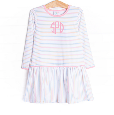 Sherbet Stripes Dress, Pink