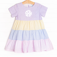 Serendipity Stripes Dress, Purple