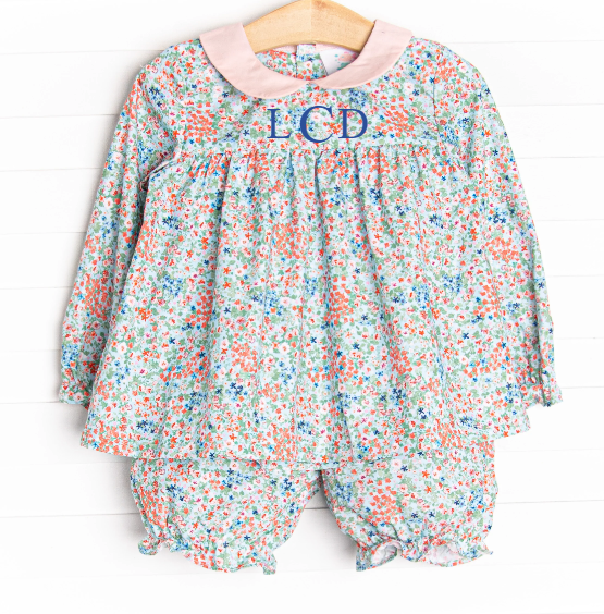 Fresco Florals Bloomer Set, Blue