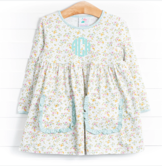 Vintage Garden Dress, Green