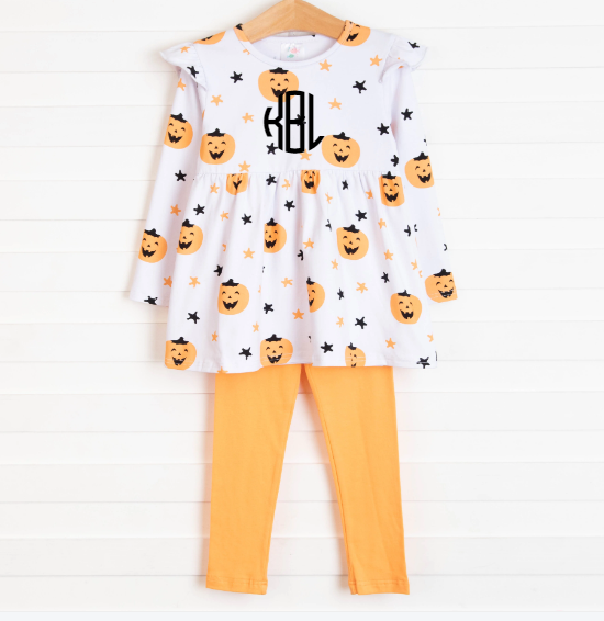 Too Sweet to Spook Legging Set, Orange