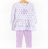Lavender Bundles Legging Set, Purple