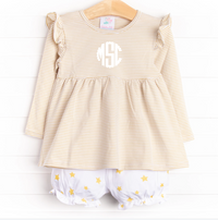 Star Gazing Nights Bloomer Set, Yellow