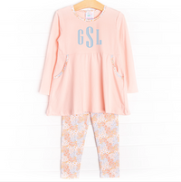 Orange You Glad Legging Set, Pink