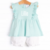 Lillie Flutter Pima Bloomer Set, Mint