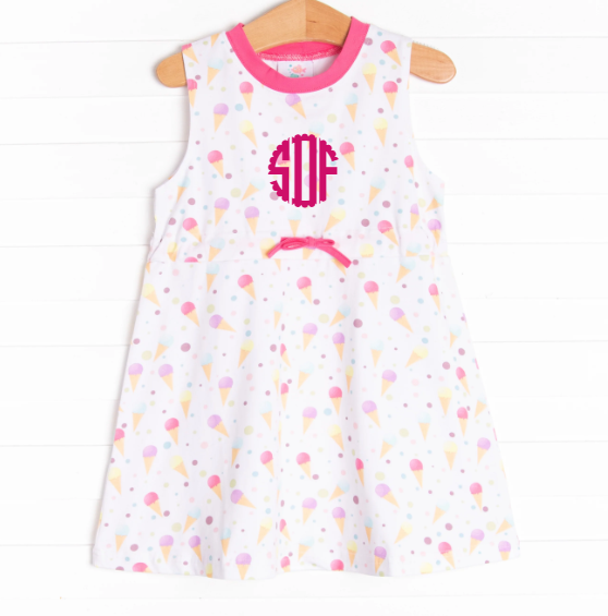 Sundae Funday Dress, Pink