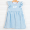 Stella Muslin Dress, Blue