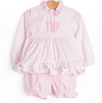 Tickle Me Pink Bloomer Set, Pink