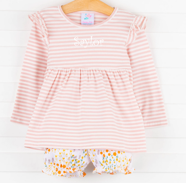Wildflower Bloomer Set, Pink