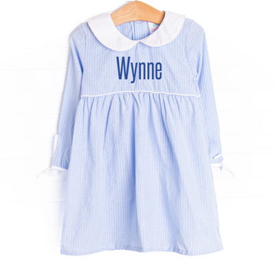 Wynne Dress, Blue Stripe