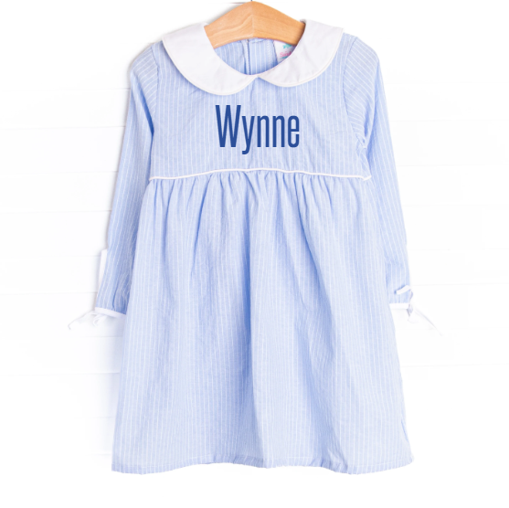Wynne Dress, Blue Stripe